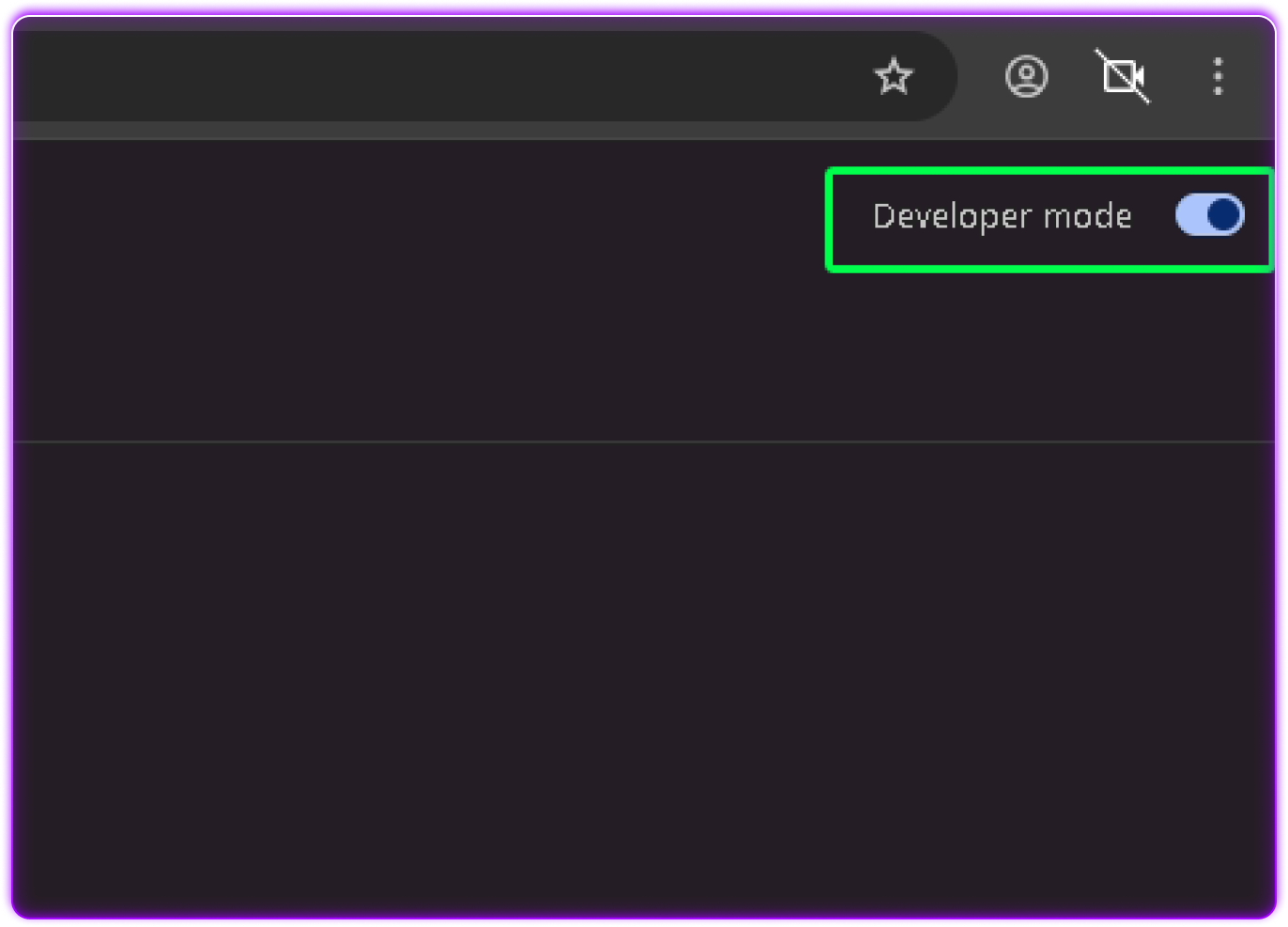 Chrome Extensions Page